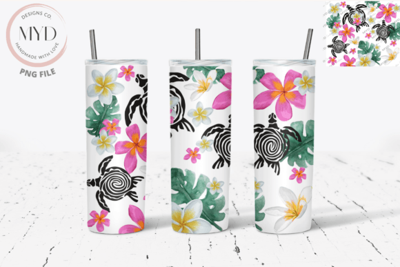 Download Hawaii Turtles Sublimation Tumbler Wrap - Turtle Collection