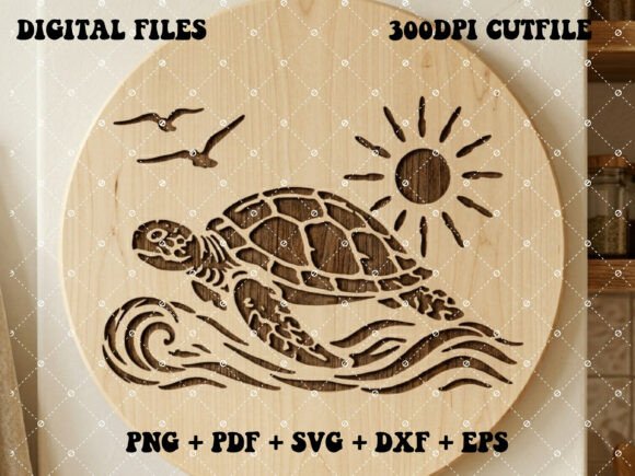 Download Sea Turtle for Laser Cutting and Cricut - Turtle Collection