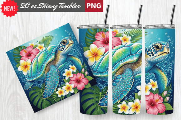 Download Crystal Shell Sea Turtle Tumbler Wrap - Turtle Collection