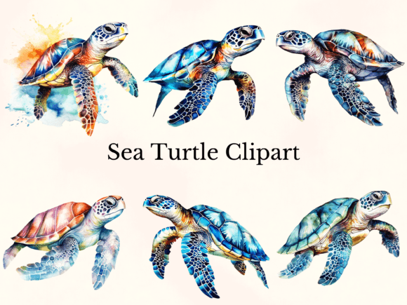 Download Watercolor Sea Turtle Clipart - Turtle Collection