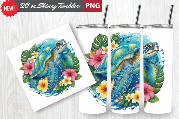 Download Crystal Shell Sea Turtle Tumbler Wrap - Turtle Collection