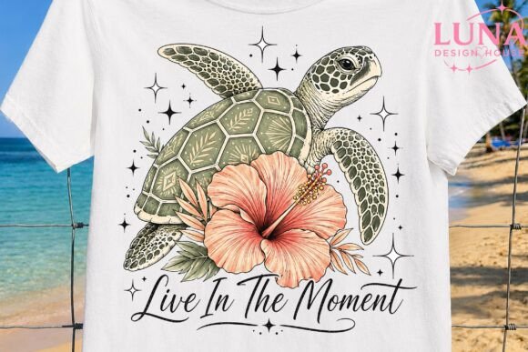 Download Sea Turtle Hibiscus Flower PNG Clipart - Premium Resources