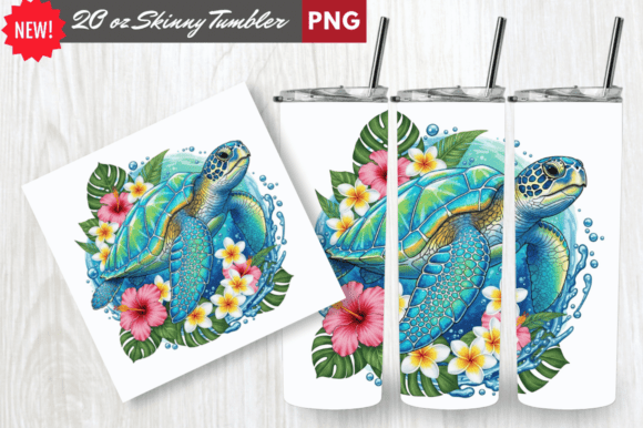 Download Crystal Shell Sea Turtle Tumbler Wrap - Turtle Collection