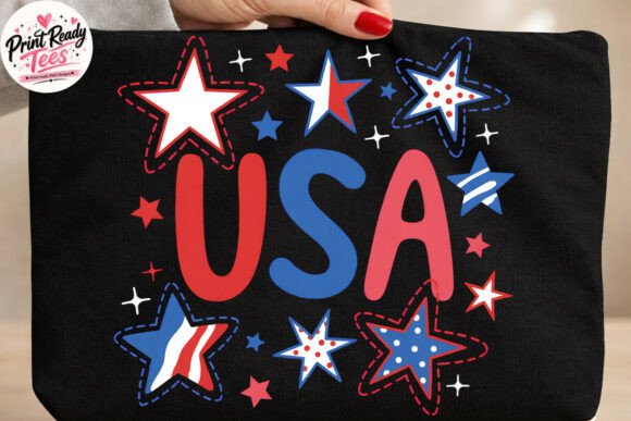 Download USA Star Pattern Bold PNG T-shirt Design - Premium Resources