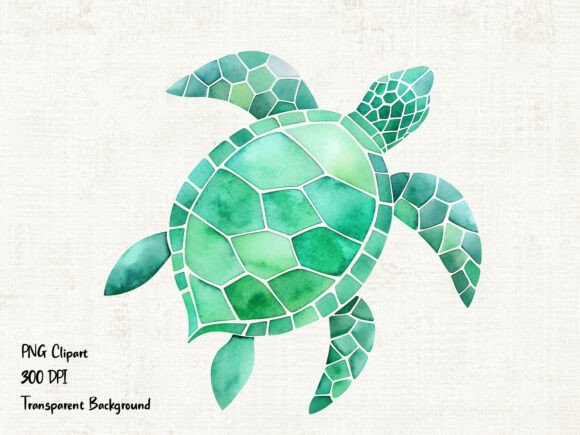 Download Watercolor Sea Turtle PNG Clipart - Turtle Collection