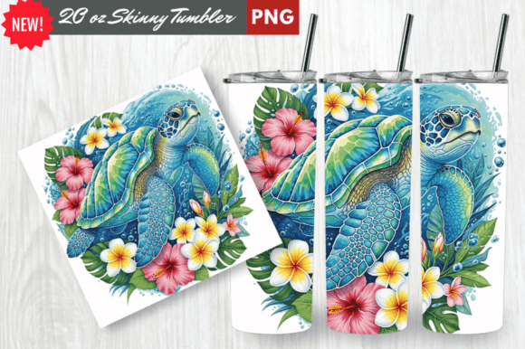 Download Crystal Shell Sea Turtle Tumbler Wrap - Turtle Collection