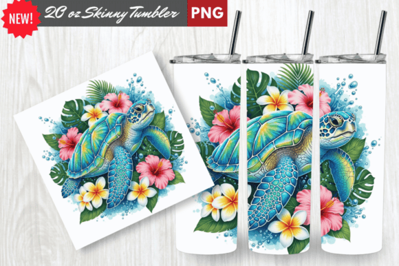 Download Crystal Shell Sea Turtle Tumbler Wrap - Turtle Collection