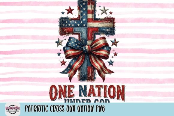 Download Patriotic Cross One Nation PNG - Premium Bundle