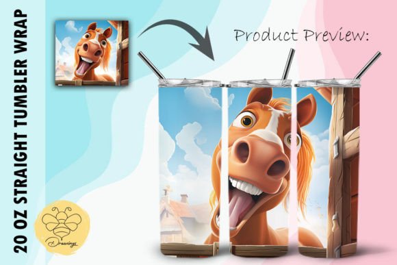 Download Horse Cartoon Tumbler Wrap (24) - Cartoon tumbler Collection
