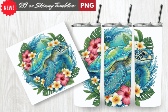 Download Crystal Shell Sea Turtle Tumbler Wrap - Turtle Collection