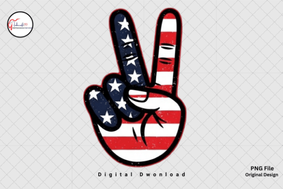 Download USA Peace Sign PNG, USA Flag 4th of July - Premium Bundle