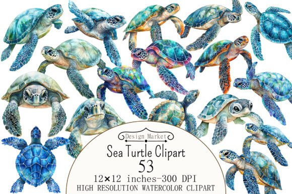 Download Watercolor Sea Turtle Clipart - Turtle Collection