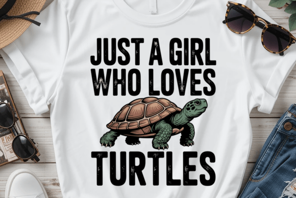 Download Just a Girl Who Loves Turtles PNG - Turtle Collection