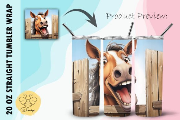 Download Horse Cartoon Tumbler Wrap (17) - Cartoon tumbler Collection