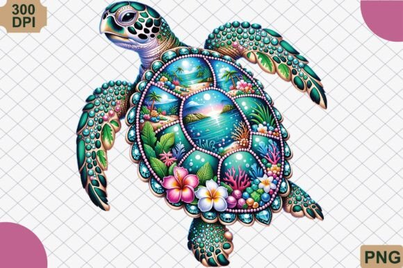 Download Rhinestone Sea Turtle Summer Beach PNG - Turtle Collection