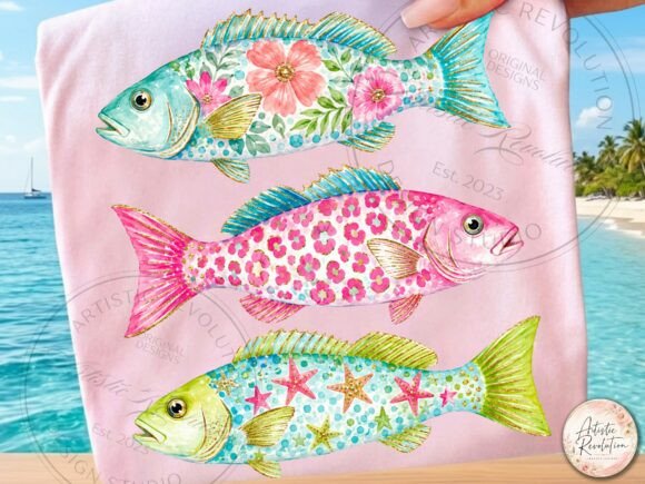 Download Preppy Summer Png Coastal Fish Png - Summer png Collection