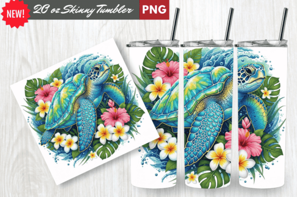 Download Crystal Shell Sea Turtle Tumbler Wrap - Turtle Collection
