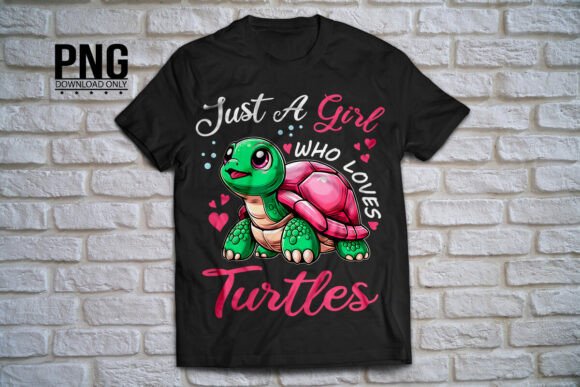 Download Just a Girl Who Loves Turtles PNG Cute - Turtle Collection