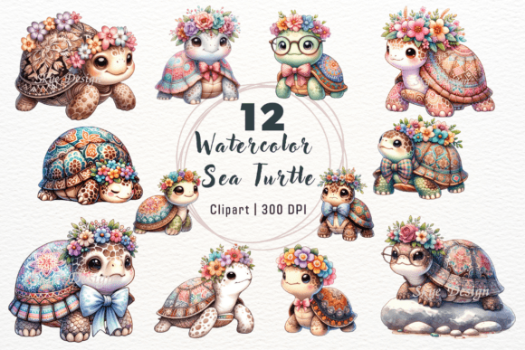 Download Watercolor Sea Turtle Clipart - Turtle Collection